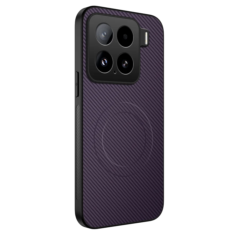Carbon Fibre Phone Case with Camera Lens Protection - Matte Soft Bumper Cover
