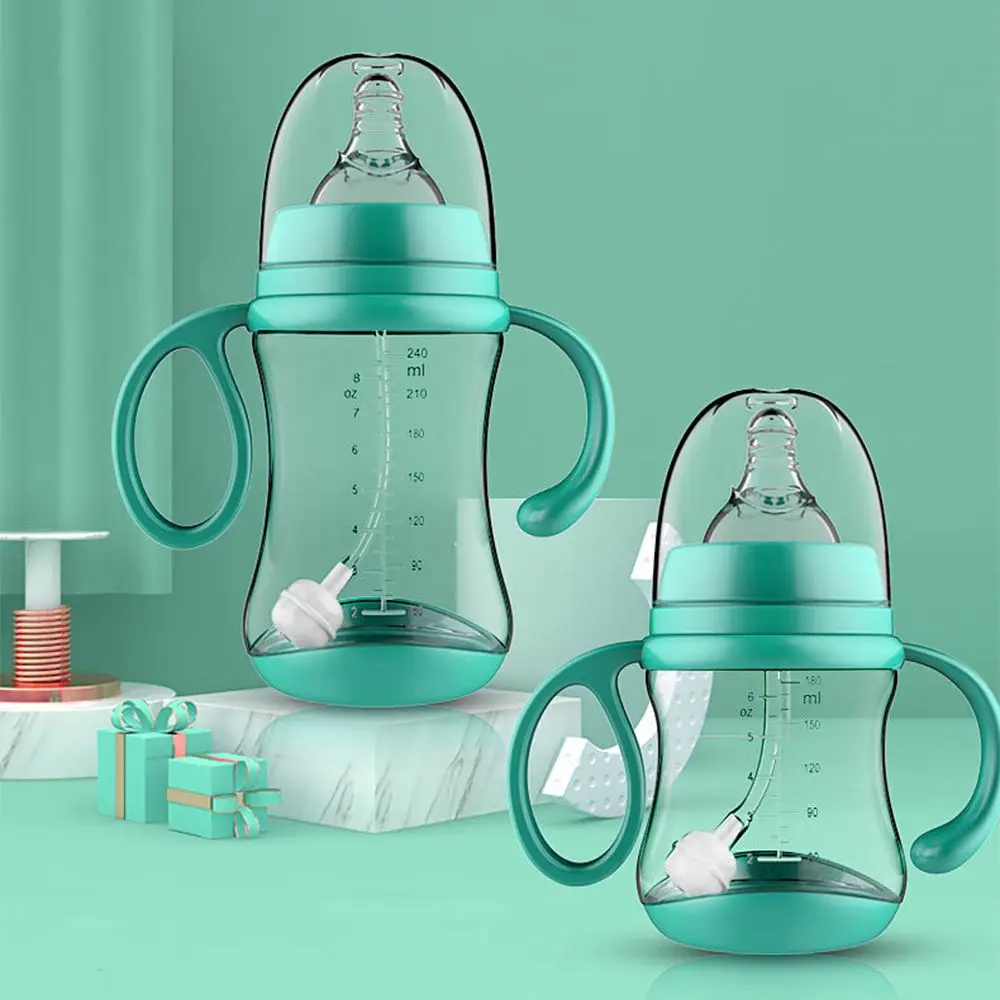 

Safe BPA Free Wide-Caliber SIlicone Newborn Feeder Baby Feeding Nipple Bottle Baby Bottle with Grip Milk Bottles Nursing Care