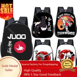 Cool Martial Art Judo / Taekwondo / Karate / Aikido Backpack Children School Bags Boy Girl Toddler Bag Kid Kindergarten Backpack