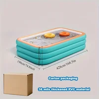 Piscine gonflable domestique à 3/4 couches, matériau renforcé épais en PVC, ouverture rapide, gonflable Simple, différentes tailles disponibles 5