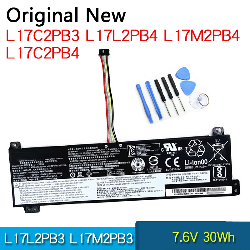 

NEW Original Battery L17L2PB3 L17M2PB4 L17M2PB3 L17L2PB4 L17C2PB3 L17C2PB4 For Lenovo IdeaPad V330-15IKB V530-15IKB V530-14IKB