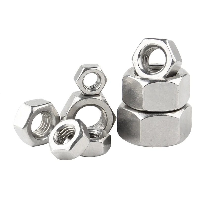 Metric Full Nut A2 & A4 Stainless Steel DIN934