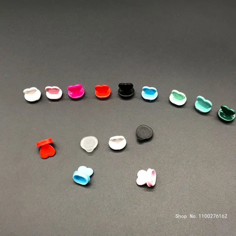 

500pcs High Quality Creative Disposable Injection Milk Tea Cup Lid Stopper Handmade DIY Accessories Heart Shape Stopper