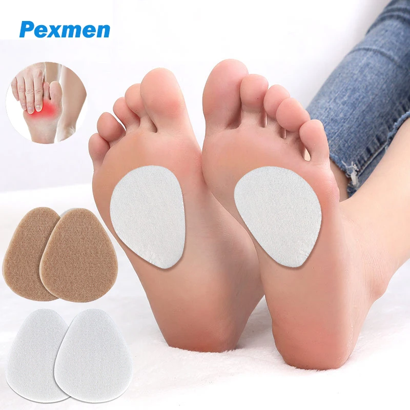 Pexmen 2Pcs/Pair Metatarsal Pads Pain Relief Ball of Foot Cushions for Women and Men Forefoot Pad Support Foot Protectors 2pcs pair creative cactus flamingo love shaped metal bookends desk organizer storage holder shelf iron support holder for books