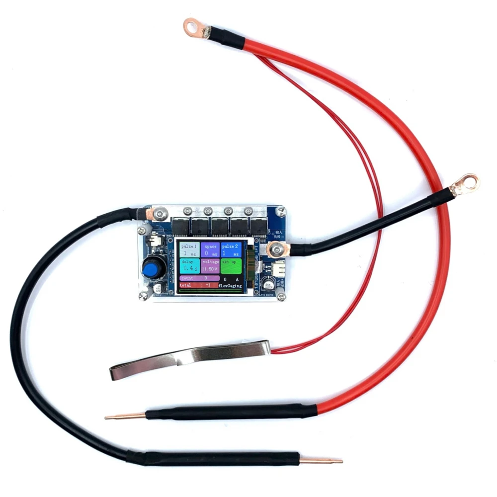 Soldador por puntos Máquina de soldadura por puntos con indicador LED  Resistencia a altas temperaturas Hoja de níquel de 6M Mini Máquina de  soldadura Terminal de anillo de cobre DYNWAVEMX Soldadura por