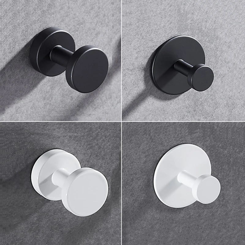 

1pc Hooks for Bathroom Kitchen Hanger Space Aluminum Wall Hook for Keys Coat Towel Hook Robe Hook Bathroom Livingroom Hardware