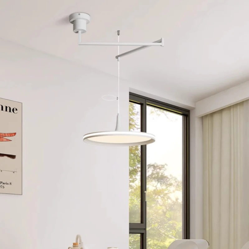 QIYIMEI Modern LED Chandeliers Living Dining Room Kitchen Lights Hanging lamps Indoor Lighting Home Decor Arm Adjustable Lustres