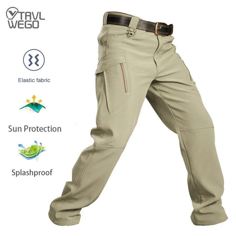 7VSTOHS Pantalons de randonnée en Plein air pour Hommes Pantalon