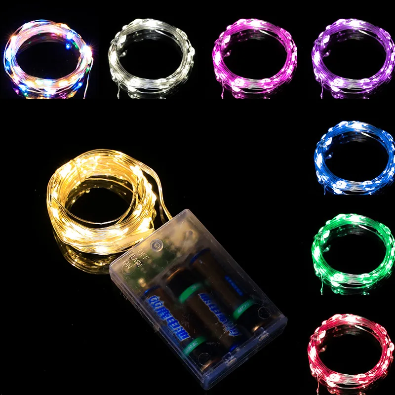 

LED String Light Garland Street Wedding Party Decoration Fairy Lamp Christmas Copper Wire Lamp Outdoor Decor For Yard Garden 10M