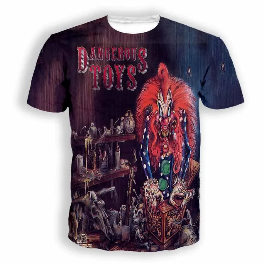 New Fashion Women/Men's 3D Print Dangerous Toys Casual T-shirts