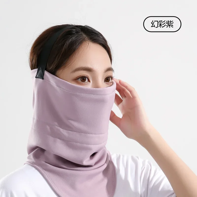 

2024 Autumn Winter Warm Mask Face Protection Integrated Cold Riding Ski Windproof Scarf Half Pack Neck Protection Fleece Cover