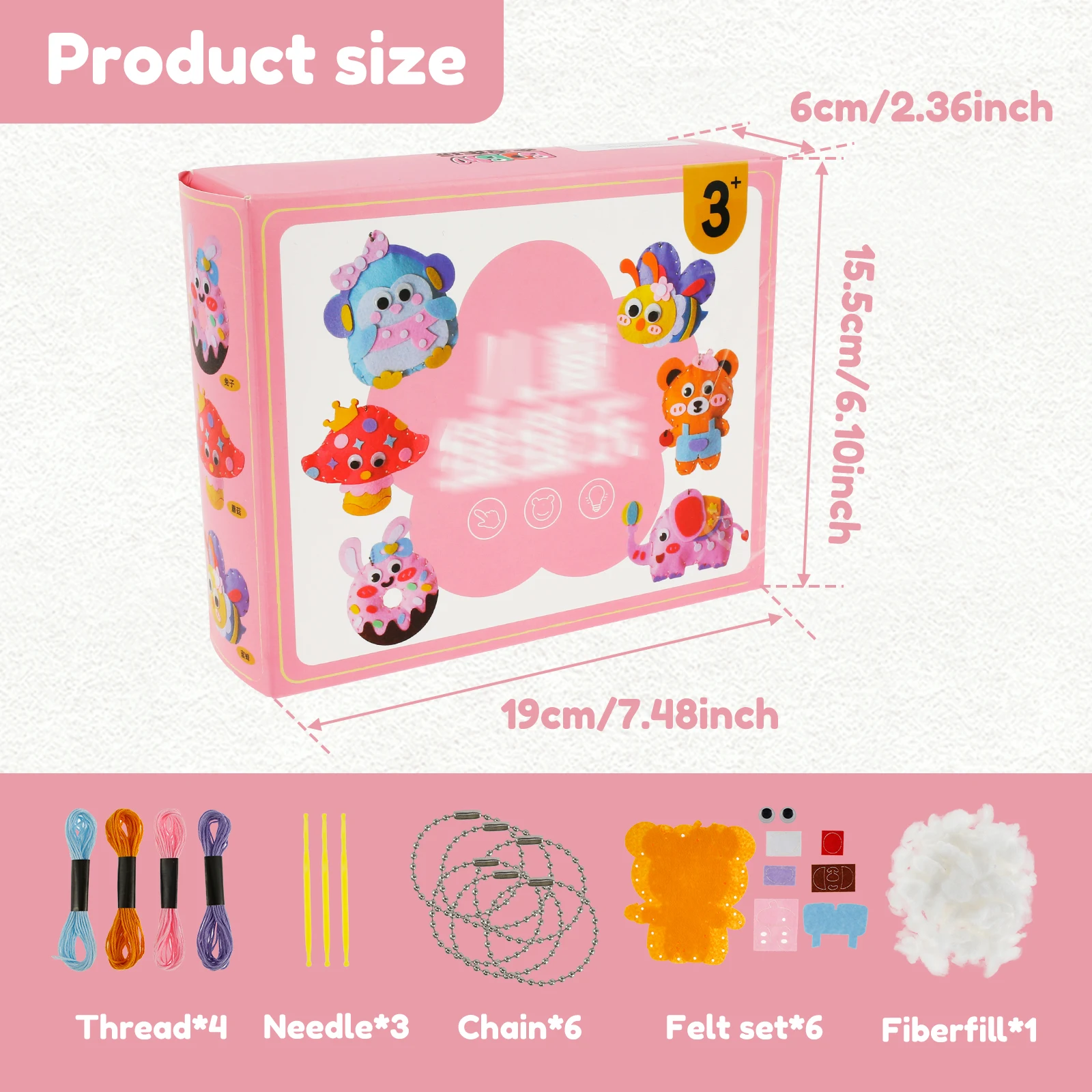 Sewing Craft Kit for Kids DIY Doll Toys Beginners