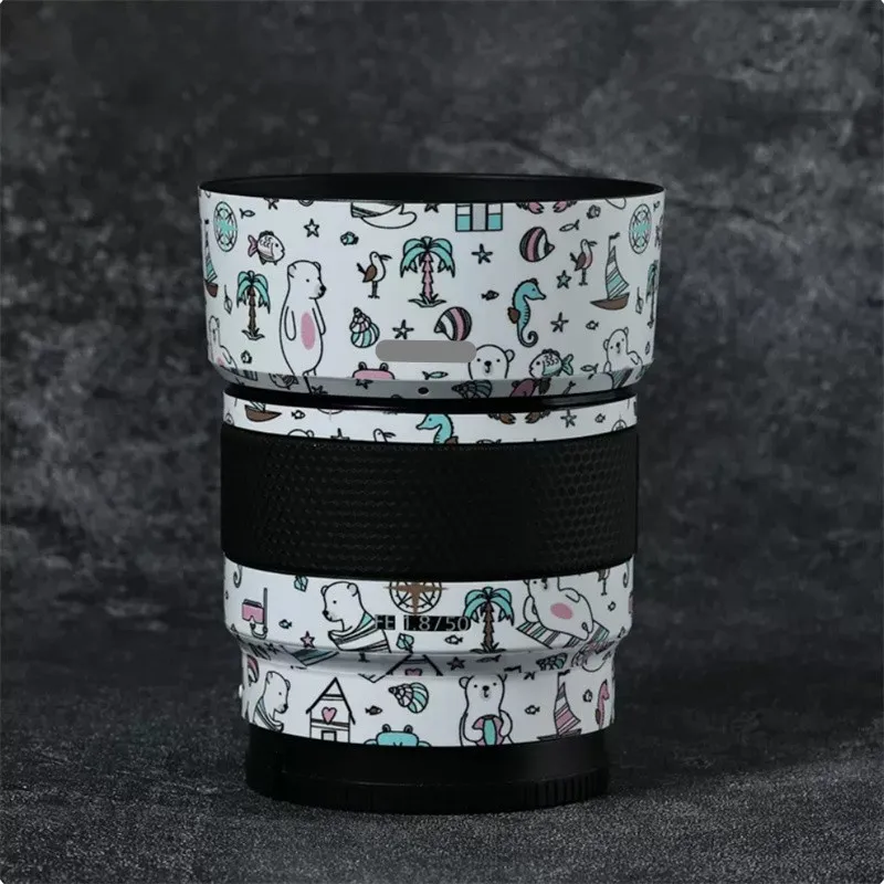 Camera Lens Sticker Coat Wrap Protective Film Body Decal Skin For Sony FE 50 F1.8 50mm 1.8