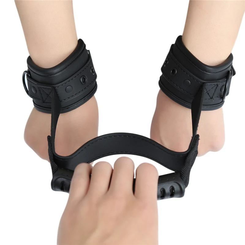 

SM Leather BDSM Bondage Handcuffs Strap Restraint Erotic Adults Slave Roleplay Games Sex Position Aid Tool Accessories For Women