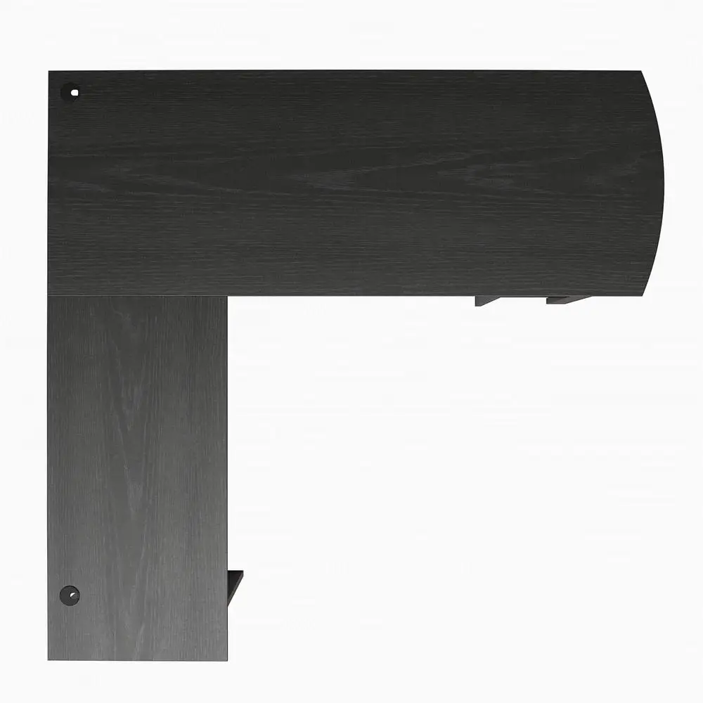 L Shaped Computer Desk with Open Shelves Corner Design Space Saving Furniture Home Office Organization 6