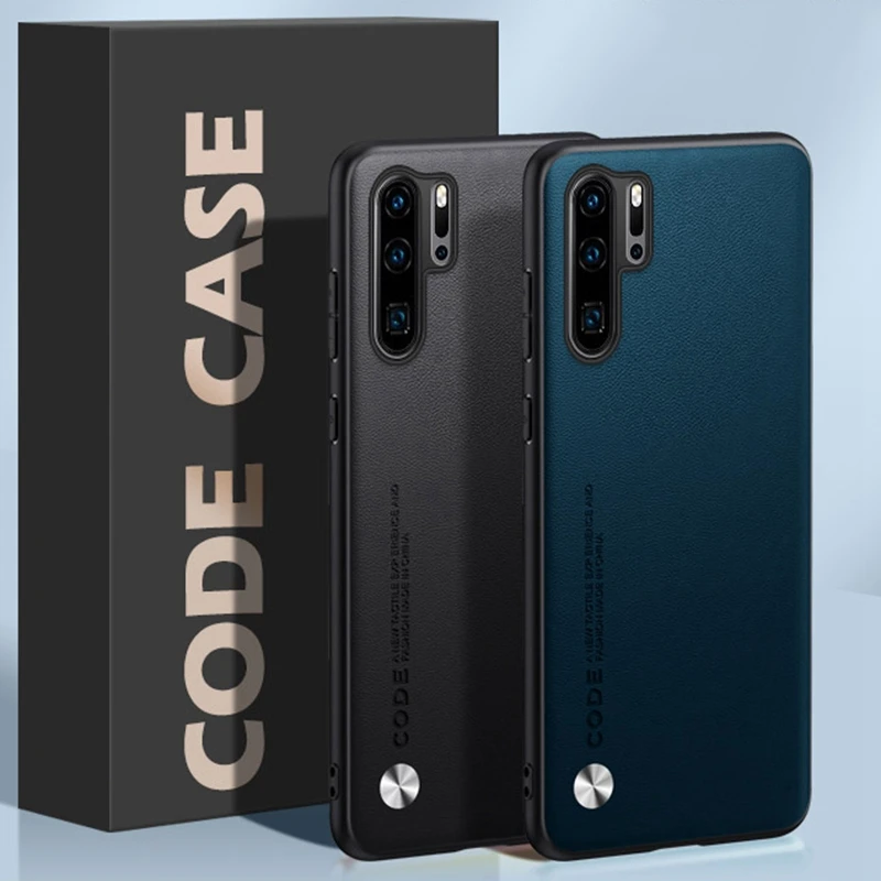 Elegant Matte Silicone PU Leather Phone Case - Full Protection Back Cover