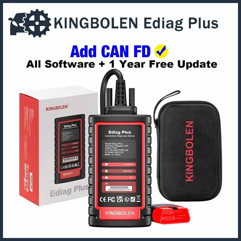 

KINGBOLEN Ediag Plus THINKDIAG 2 CAN FD-протокол, все системы, полное программное обеспечение, 15 сбросов, кодирование ЭБУ, OBD2 Автомобильные диагностические инструменты