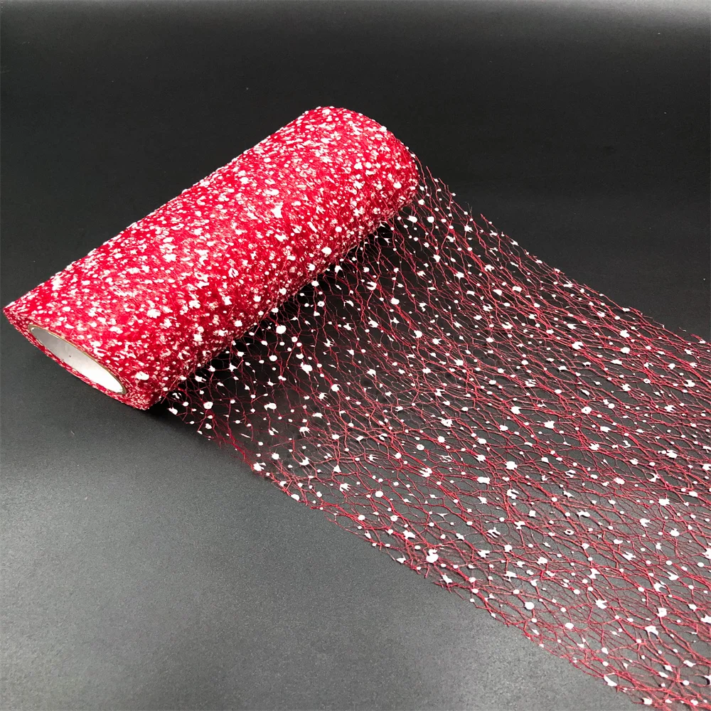 Schneekopf-Dekoration, floraler Tüll, Rolle, Babyparty, DIY-Geschenke, Basteln, Ballerina-Kleid, Hochzeit, Party-Dekoration, 15 cm x 9,14 m – Detail 6