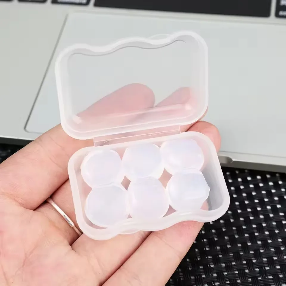 Bouchons d'oreille réutilisables en gel silicone - Lot de 6 à 24 pièces