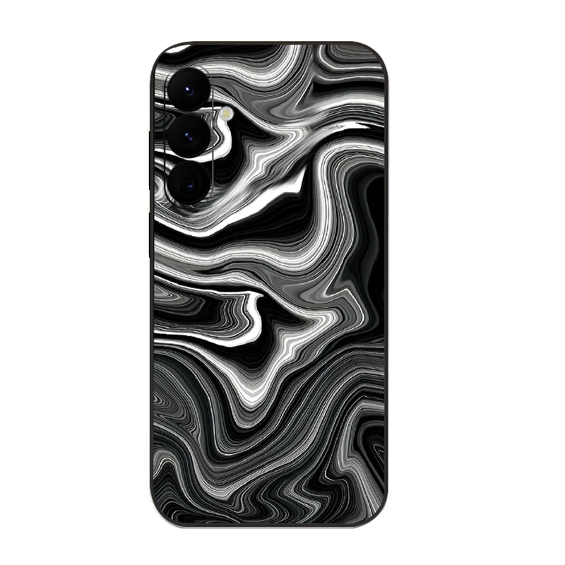 Elegant Marble Watercolor Silicone Shockproof Phone Case