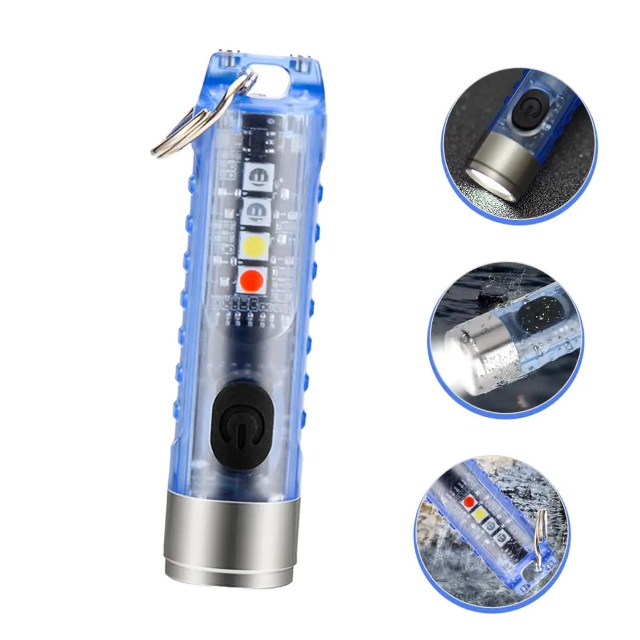 Mini Portable Flashlight Outdoor Emergency Rescue Flashlight With-magnet Camping LED COB Light Reading Car Torch For Fishing USB