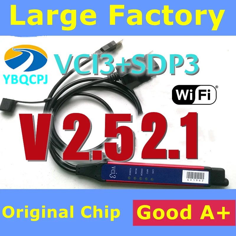 motorcycle temp gauge V2.52.1 VCI3 SDP3 For Scania OBDII Scanner 2022 VCI 3 Original Chip VCI-3 Scan Trucks Heavy Duty Diagnostics Update VCI2 car battery checker