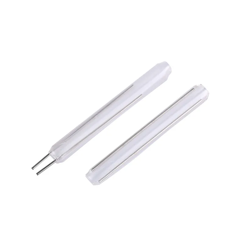FTTH 60mm Optical fiber heat shrinkable tube splicing protect Leather thread heat shrinkable hose Thick tube Double Steel Needle