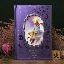 Charming Prince and Rose Series Hardcover Notebook with Full - Color Pages - B6 (B)