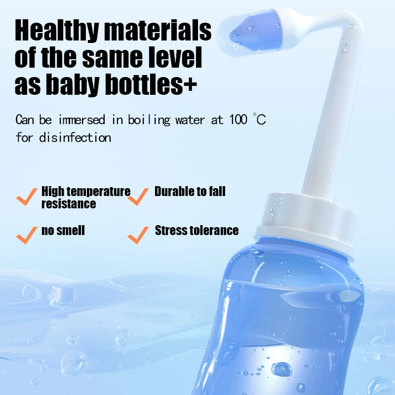 Nose Wash Cleaner Nose Wash Cleaner Nasal Irrigator Rinse Bottle Nose Protector Avoid Allergic Rhinitis Adults Children Neti Pot 300ML 500ML