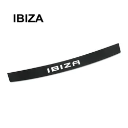 Carbon Fiber Rear Bumper Protector Stickers - Trunk Guard Decals (For Ibiza)
