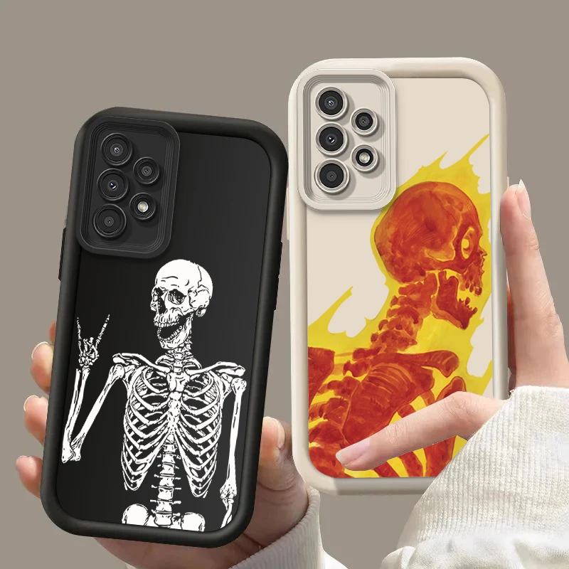 Skull Silicone Phone Case – Durable and Stylish Protective Cover