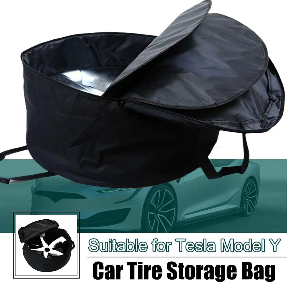 Wheel Cover Storage Bag tire cover for Tesla Model Y 19 Inch Hub Cap Portable Carrying Organizer Bag Car Hubcap Car Accessorie G9B7