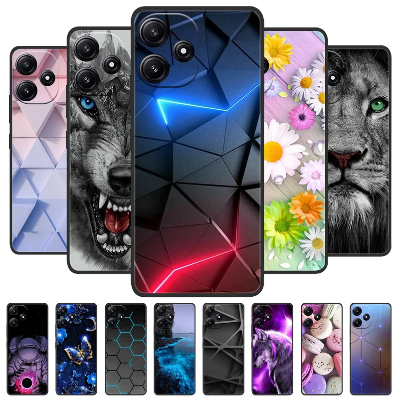 Funda Para Xiaomi Poco M6 Pro, carcasa de silicona suave, transparente,  esmerilada, Para Poco M6 Pro - AliExpress