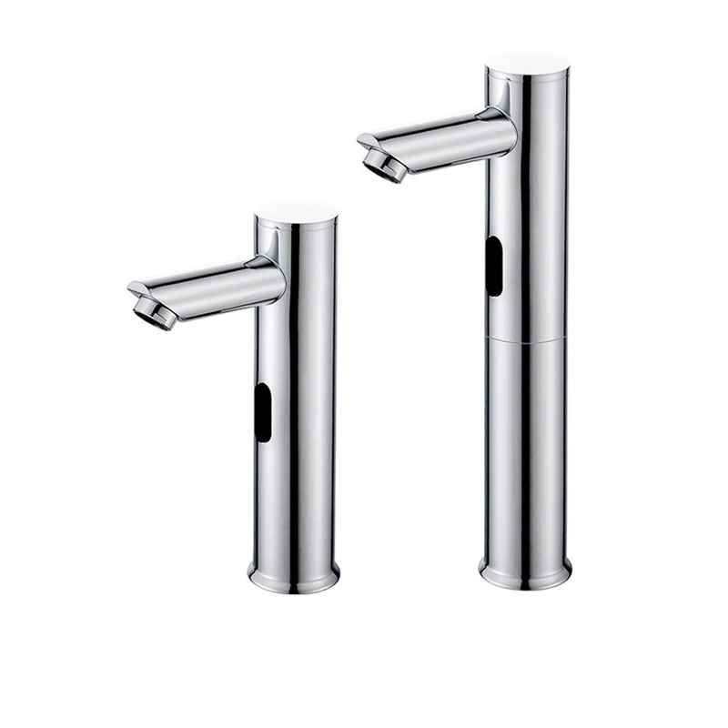 Sensor Faucet G1/2in Automatic Sensor Faucet Infrared Induction Hot and Cold Bathroom Basin Water Tap