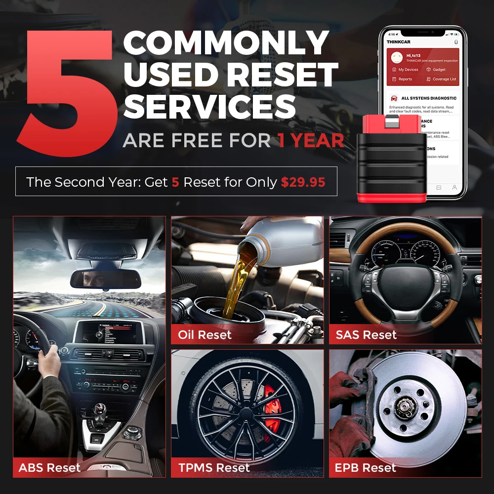 Thinkcar Thinksafe OBD2 Scanner Bluetooth Full System