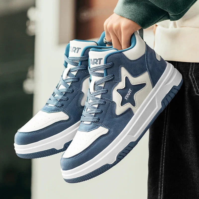 

New Men's Women's High Top Casual Sports Shoes Personalized Star Versatile Running Sports Shoes Tenis Masculino Hard-Wearing