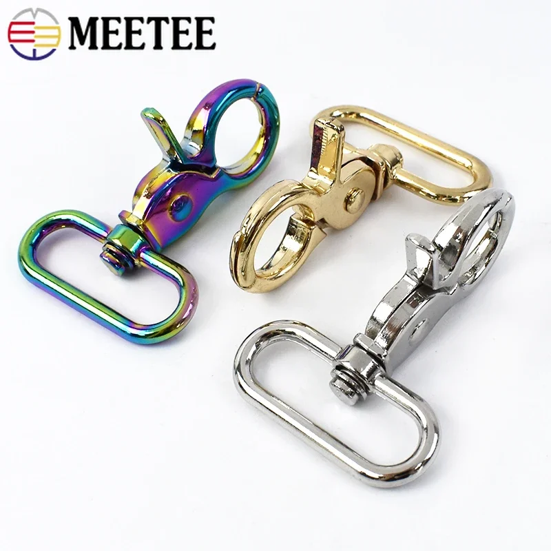 20Pcs Meetee 20-50mm Metal Belt Buckles Luggage Strap Lobster