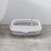 Excrement Training Sand Litter Box Cat Dog Tray with Scoop Anti-Splash Dog Toilet Cat Litter Box 1 Set Pet Toilet Bedpan 3