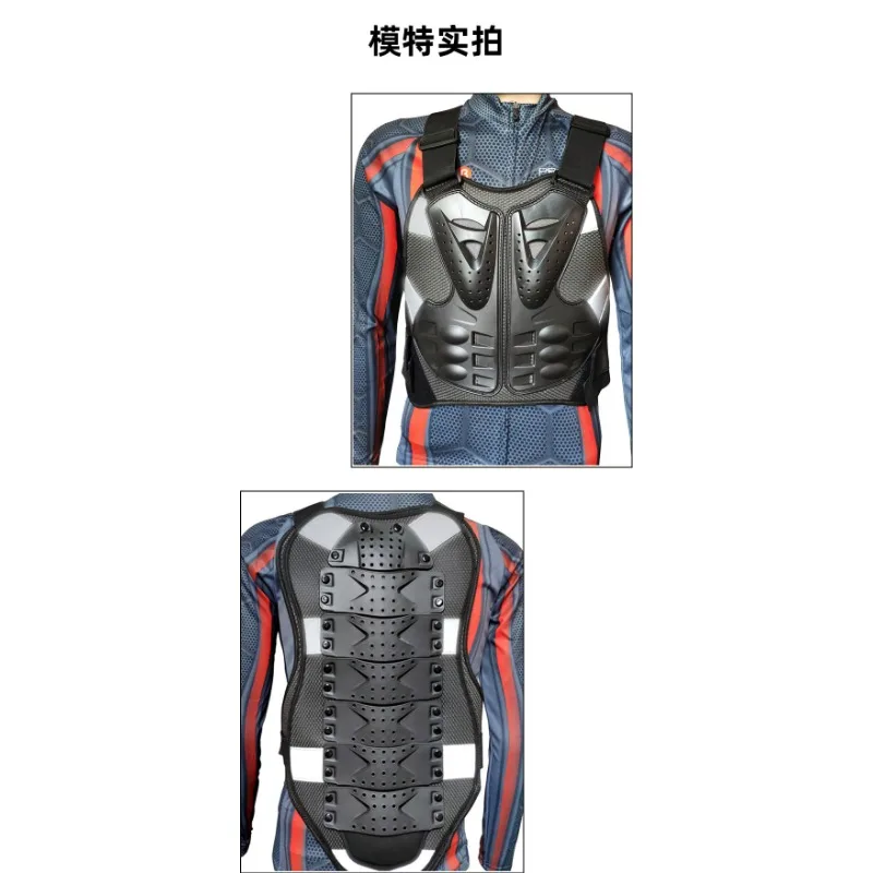 Motorcycle Vest Armor Spine Chest Back Protector Motorcross Motorcycle Body Armor Back Spine Protective Gear