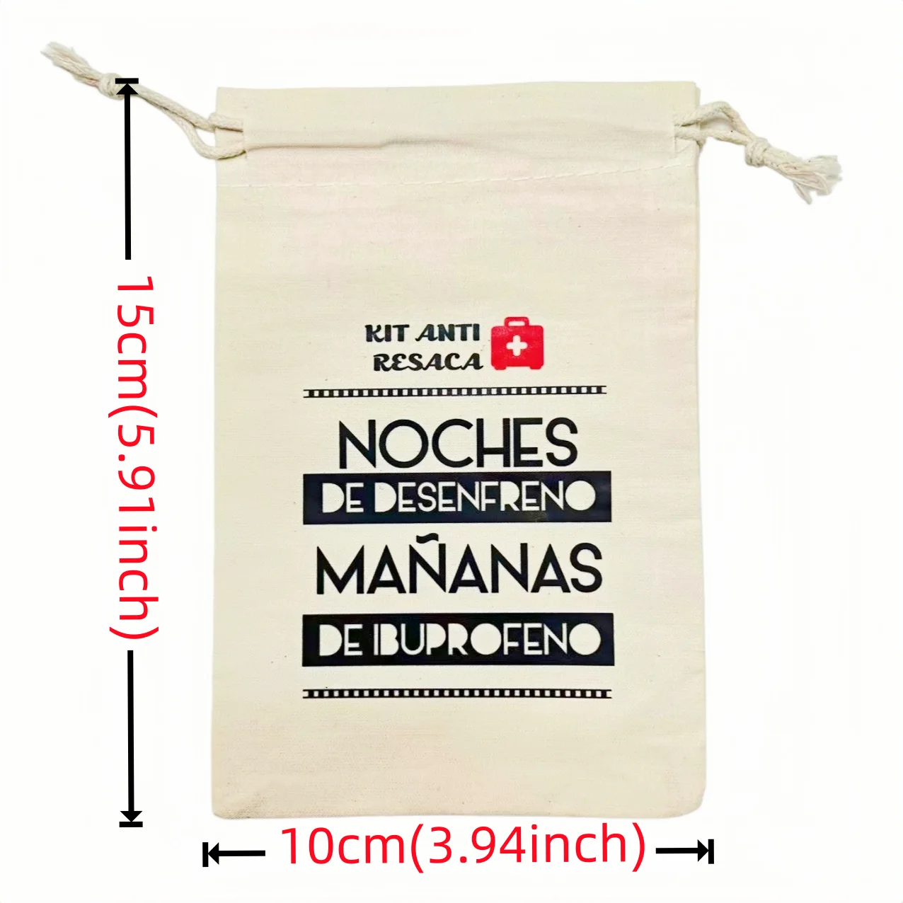 10 TEILE/LOS Spanisch Kater Werkzeug Tasche Baumwolle Tasche Kordelzug Tasche für After Party Erholung Liefert Verpackung Hochzeit Details – Detail 6