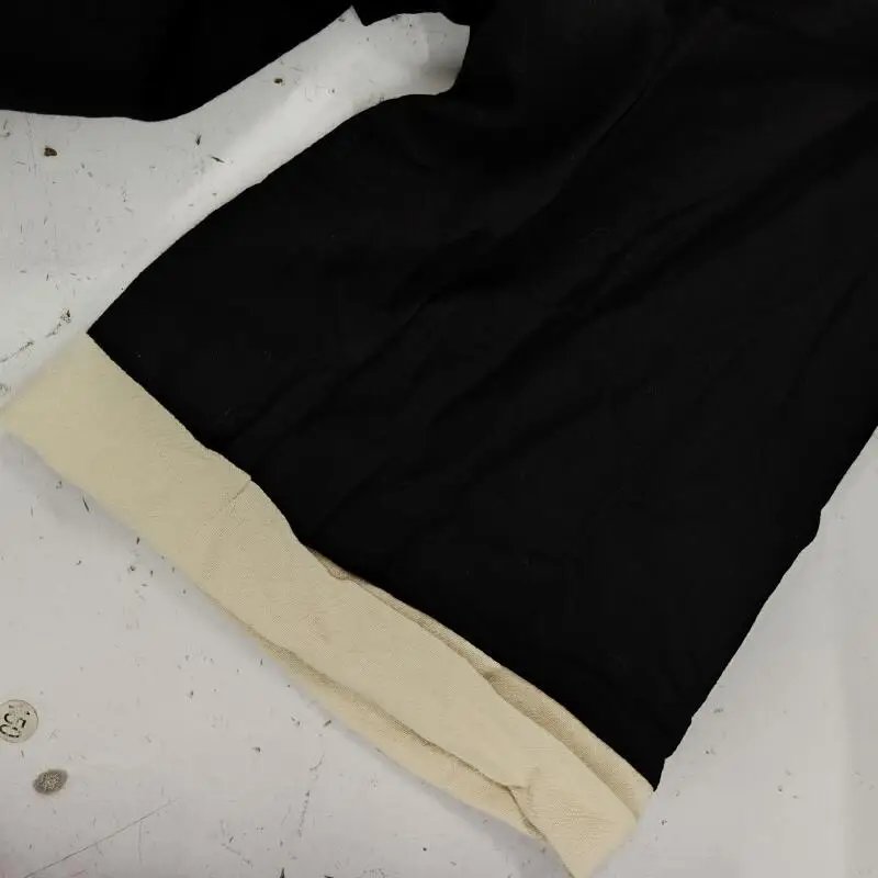 Sommer Japanischer Kimono Cardigan für Herren Leichter Leinen 3/4 Ärmel Offene Vorderseite Schwarz Traditioneller Haori Kimono – Detail 8