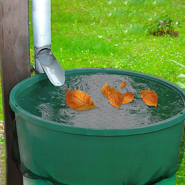 Hálóhálóháló Háló Az Esőhordók Számára Vízgyűjtő Vödrök Cover Víztartály Védelem Lid Eső - Image 4