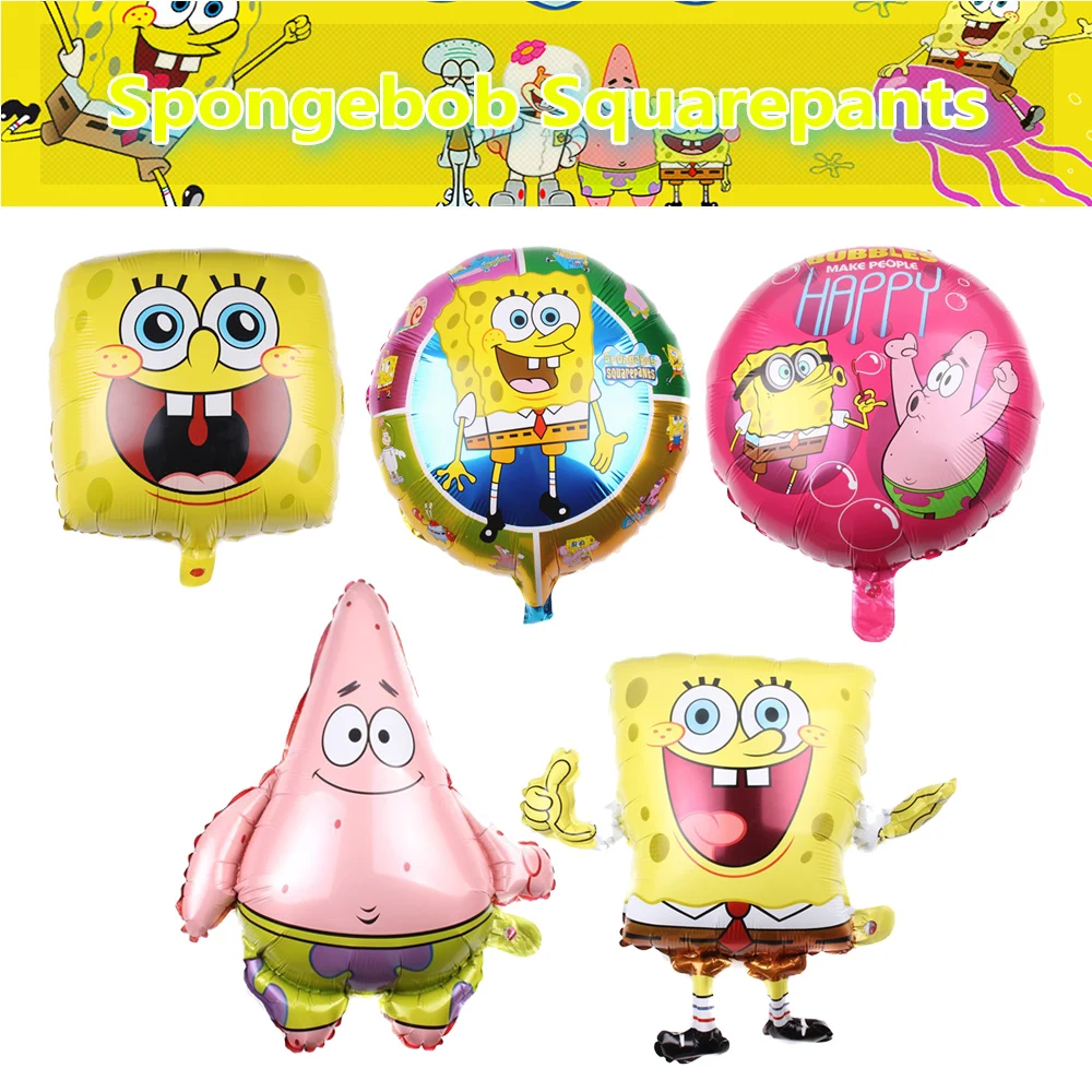 Spongebobed Ballon Sets Party Supplies Children DIY Party Decoration Latex Foil Globos Birthday Family Event Gifts Baby Shower