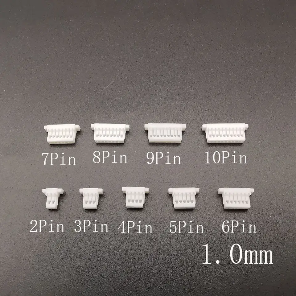 SH 1.0mm/ JST 1.25mm Female Socket Connector Kit SH 1.0/ JST 1.25 Housing 2/3/4/5/6/7/8/9/10Pin with Terminal Pre-Crimped Wire image 2
