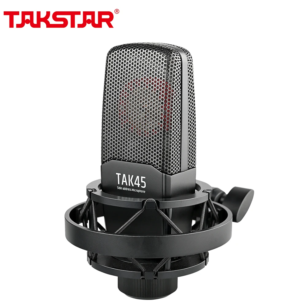 

Профессиональный микрофон TAKSTAR TAK45 с большой диафрагмой для записи вокала/инструмента/студийной записи, прямой трансляции