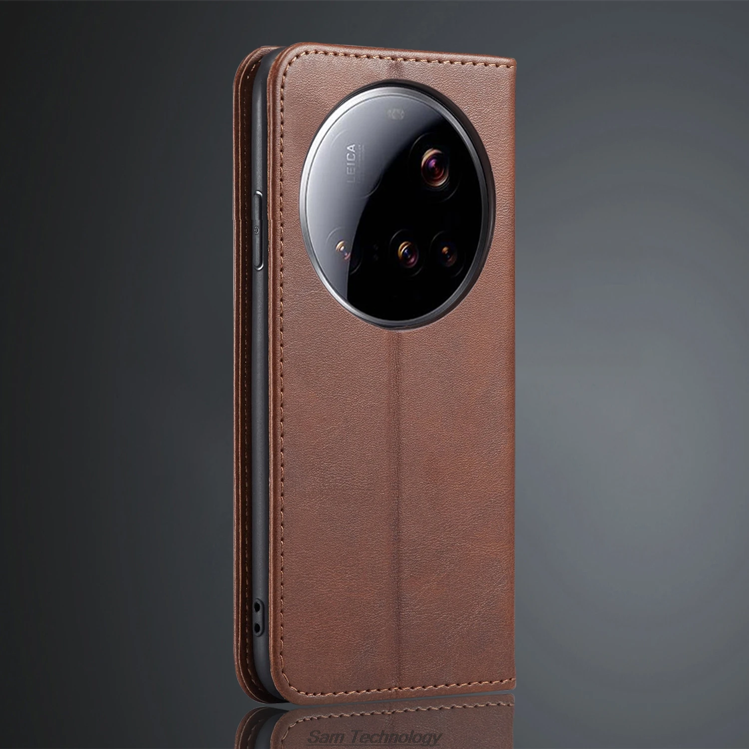 Magnetic attraction Leather Case for Xiaomi Mi 15 Ultra / Xiaomi 17 Ultra Holster Flip Cover Case Wallet Bags Capa Fundas Coque 4