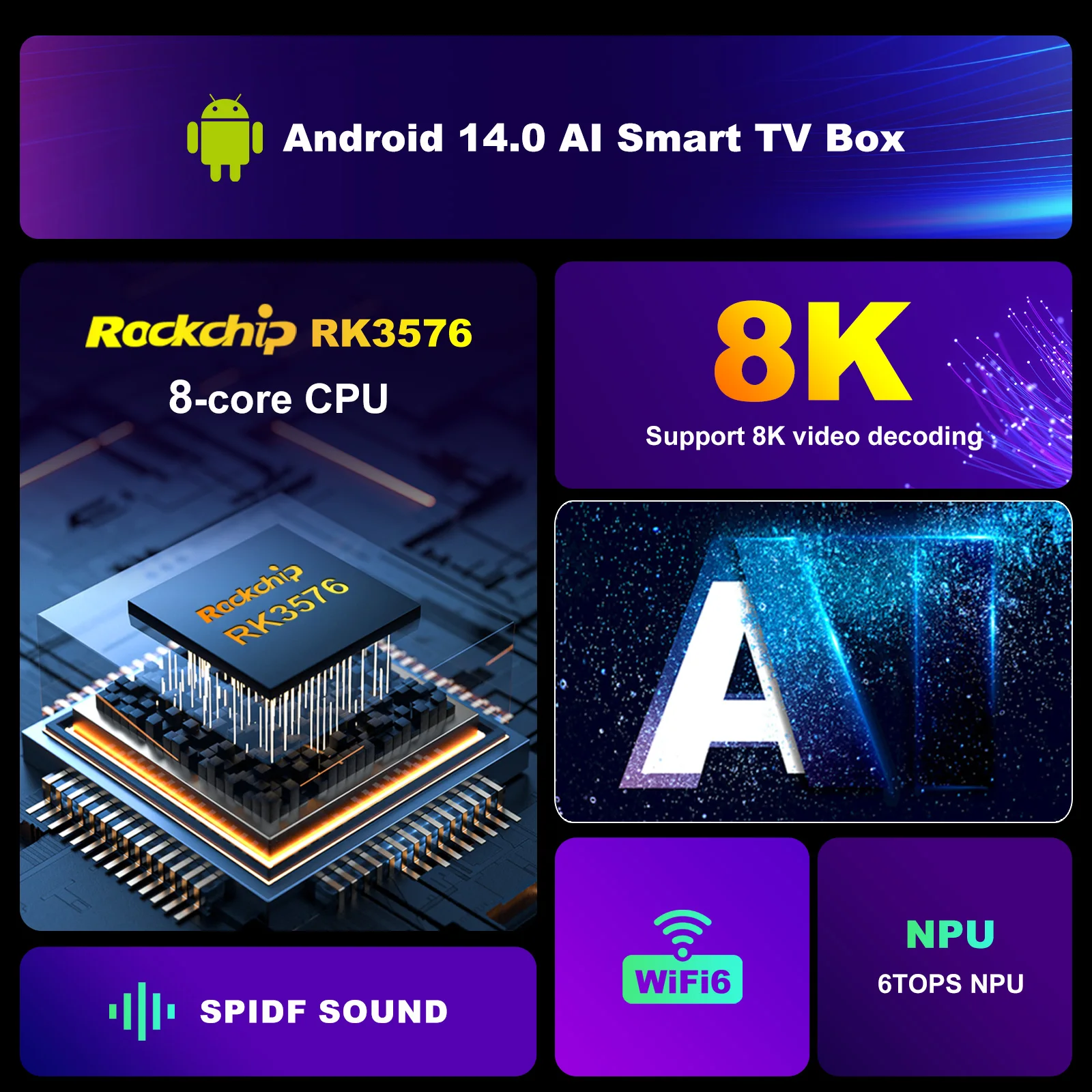 RK3576 CPU and Mali G52 GPU