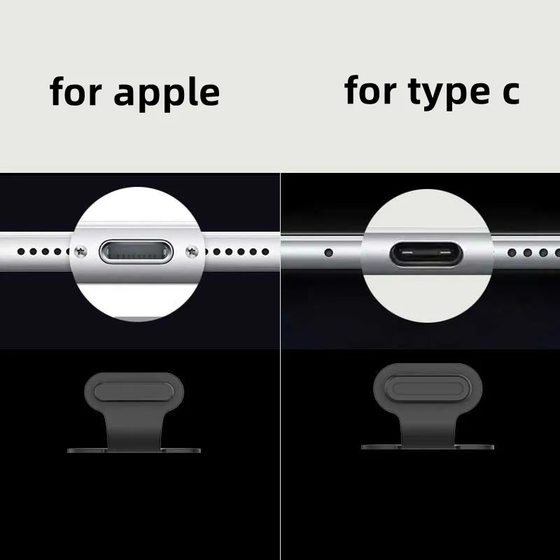 USB Type-C Silicone Dust Plug - Anti-Dust Protector Cap (2/4/6 Pack)