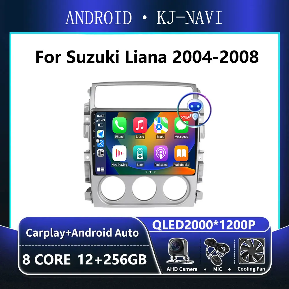 

Android 14 Carplay For Suzuki SX4 2006-2014/For Fiat Sedici 2005 -2014 Audio Stereo Car Radio Multimedia Player GPS Navigation
