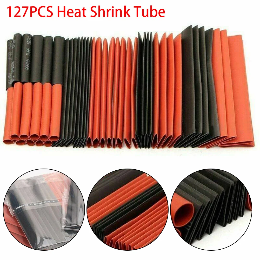 127pcs Auto elektrische Kabel Heat Shrink Tube Schlauch Wrap Sleeve sortiert 7 Größen 127pcs Auto elektrische Kabel Heat Shrink Tube Schlauch Wrap Sleeve sortiert 7 Größen